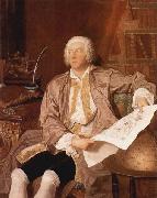 Aved, Jacques-Andre-Joseph Portrait of Carl Gustaf Tessin France oil painting artist